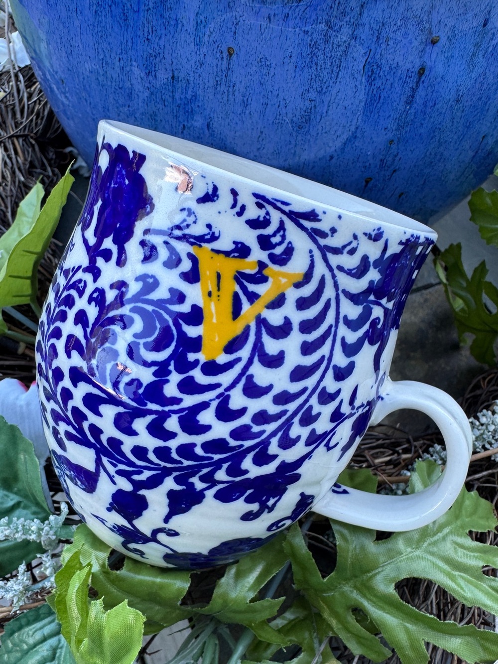Anthropologie Monogram Mug